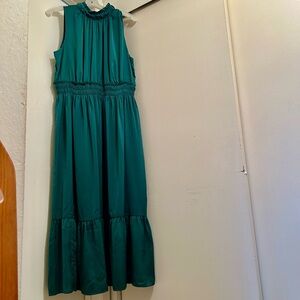 Knox Rose Teal Green Sleeveless Maxi Dress